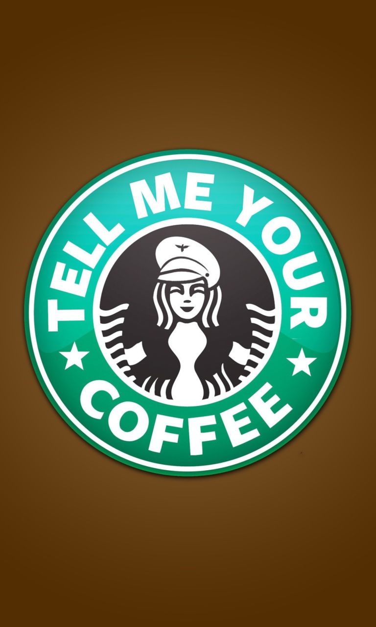 Starbucks Coffee Logo wallpaper 768x1280
