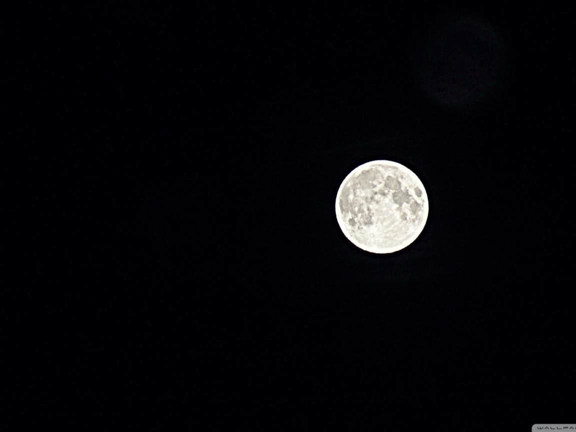 Обои Moon In Black Sky 1152x864
