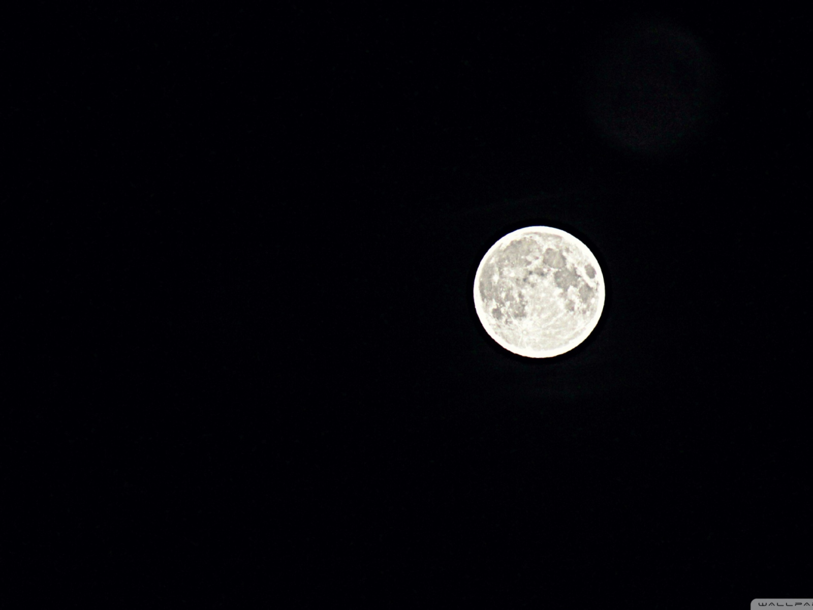 Sfondi Moon In Black Sky 1600x1200