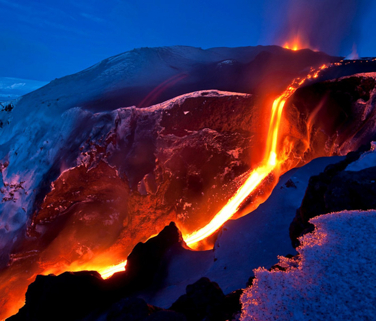 Sfondi Volcano Eruption 1200x1024