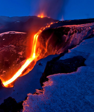 Volcano Eruption - Obrázkek zdarma pro Nokia X2