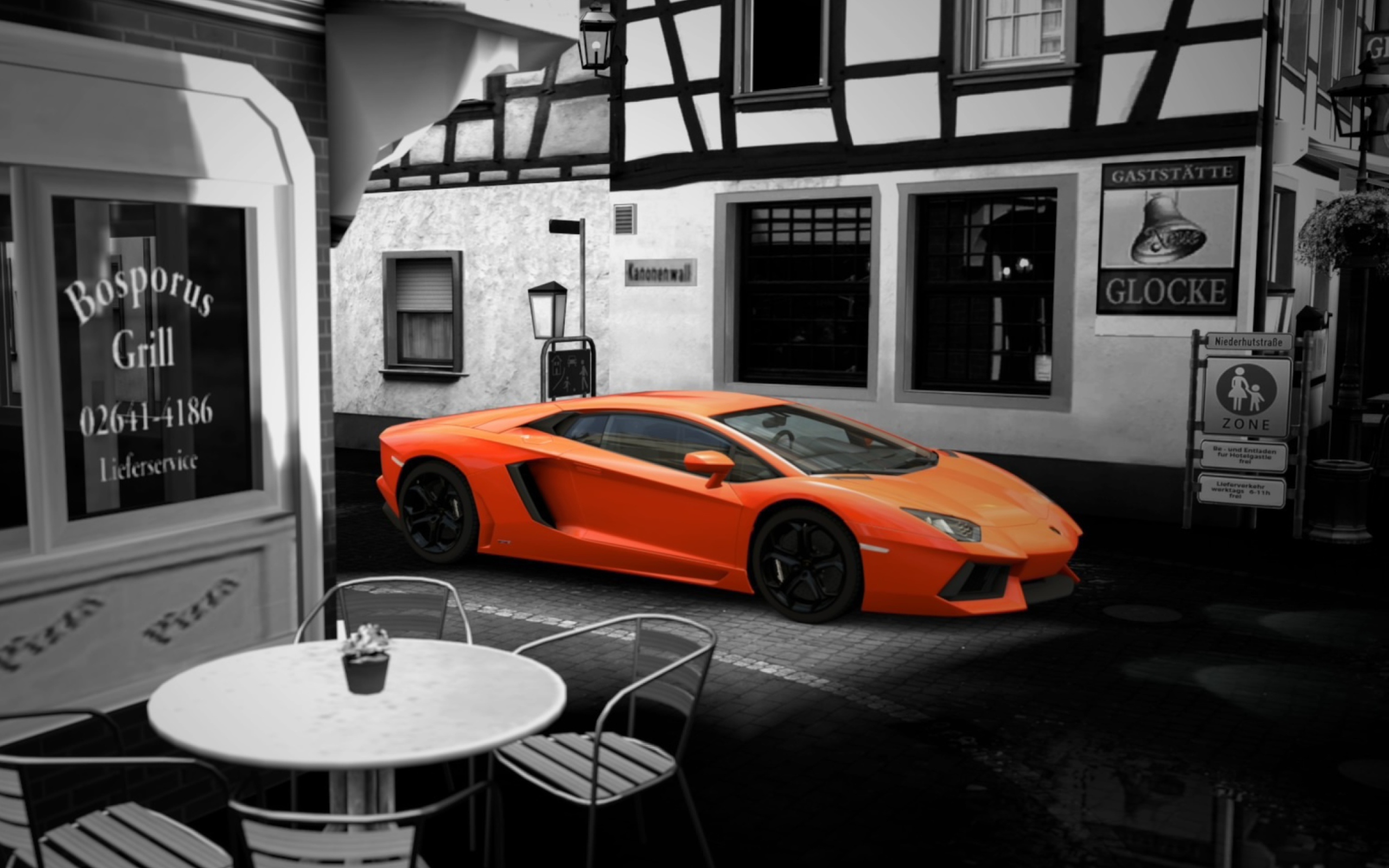 Обои Lamborghini Aventador 2560x1600
