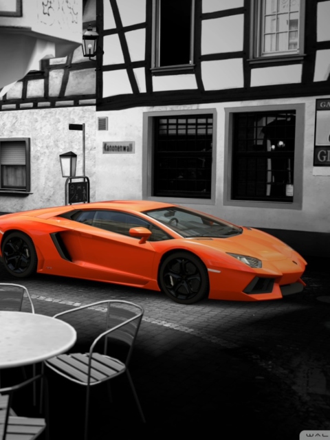 Screenshot №1 pro téma Lamborghini Aventador 480x640