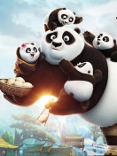 Fondo de pantalla Kung Fu Panda Family 132x176