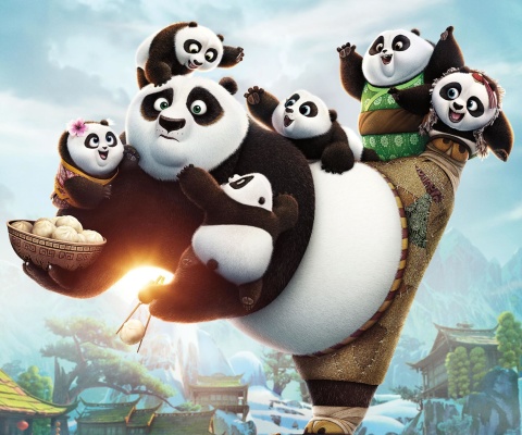 Screenshot №1 pro téma Kung Fu Panda Family 480x400