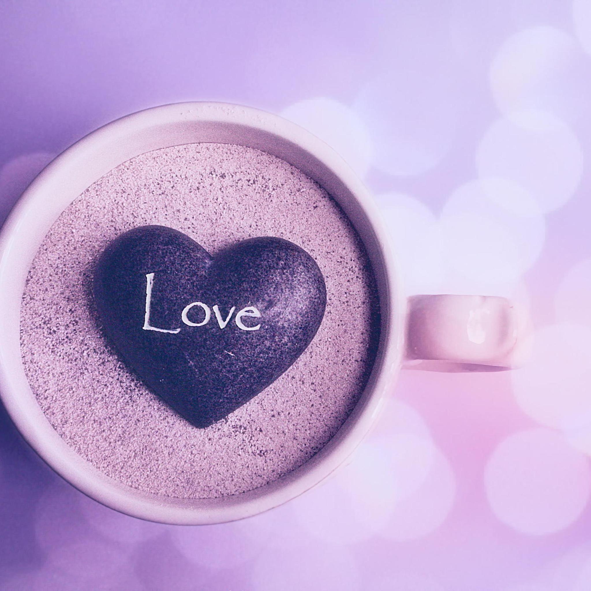 Das Love Heart In Coffee Cup Wallpaper 2048x2048