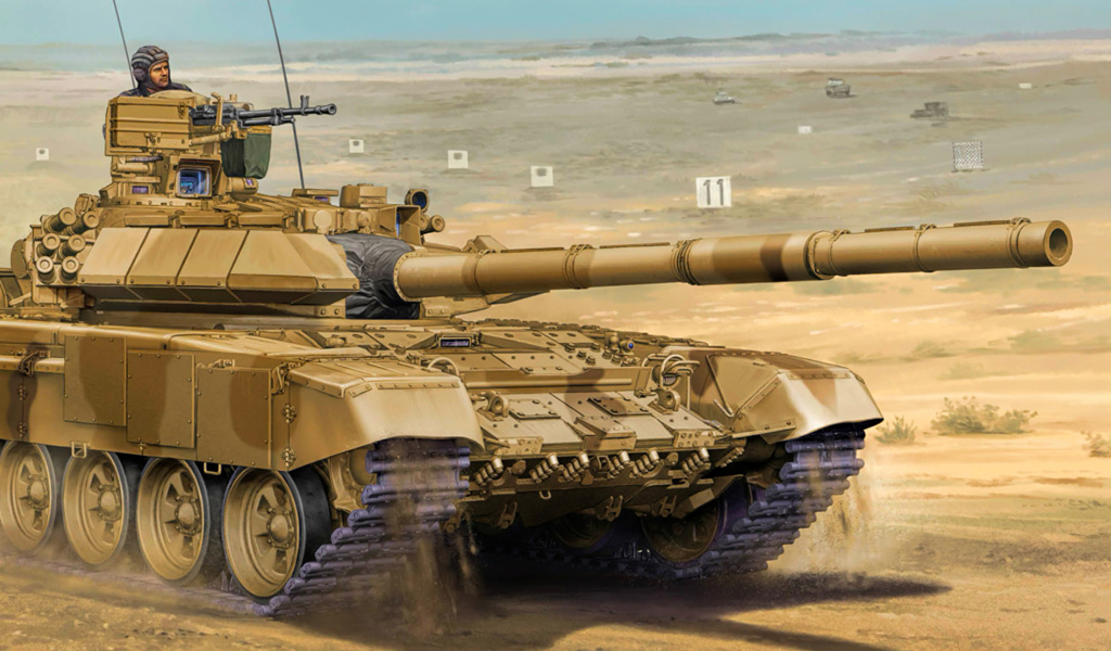 Обои T 90 Tank 1024x600