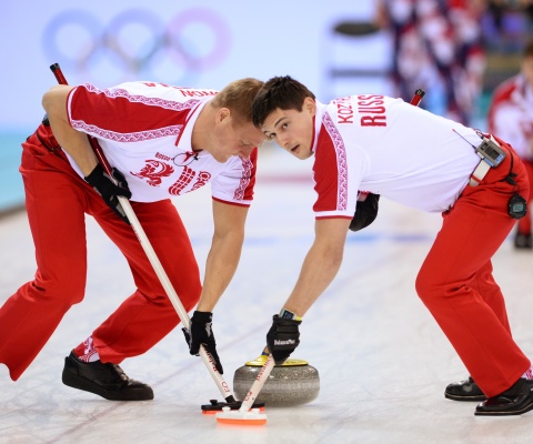 Fondo de pantalla Russian curling team 480x400