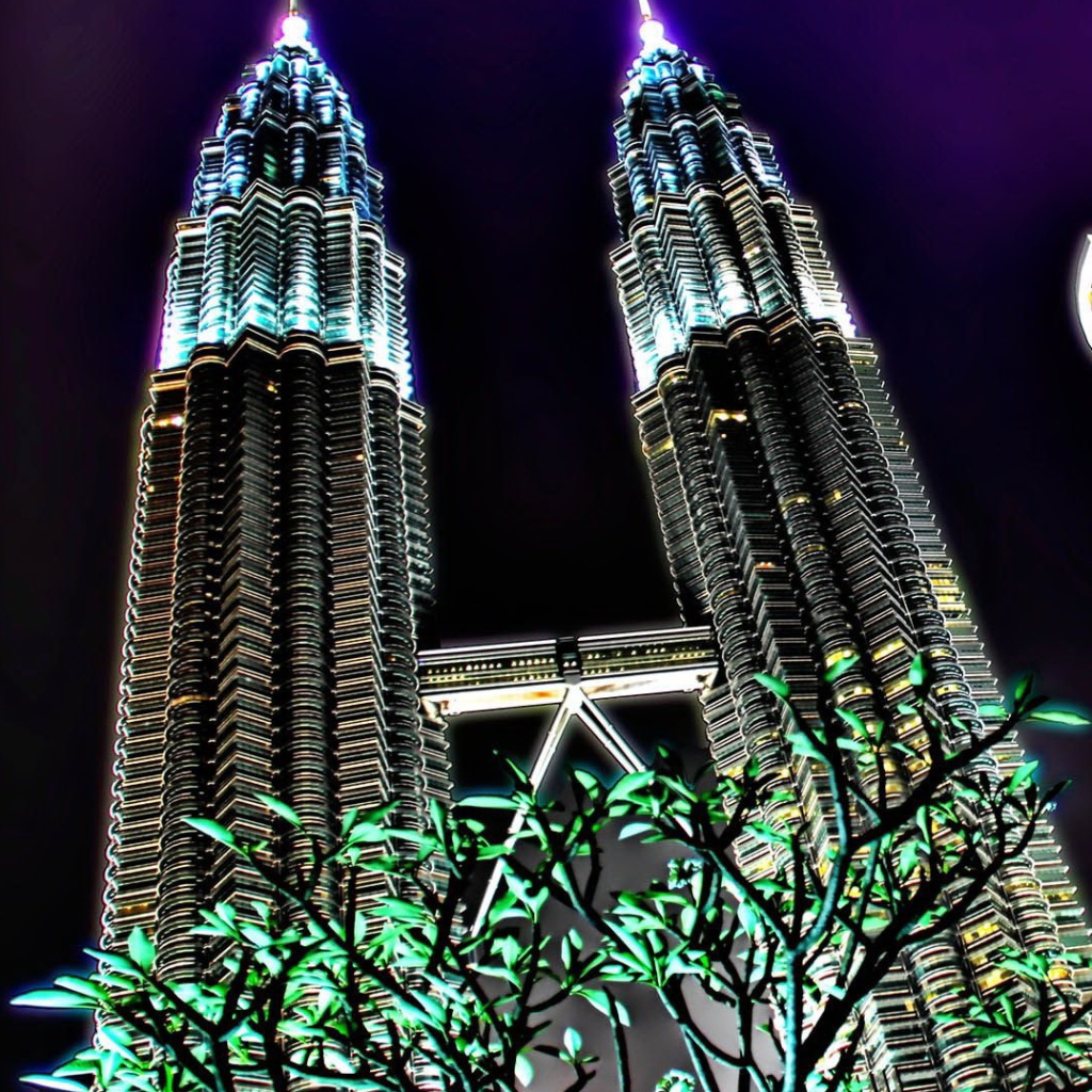 Screenshot №1 pro téma Malaysia, Petronas Towers Twins 1024x1024