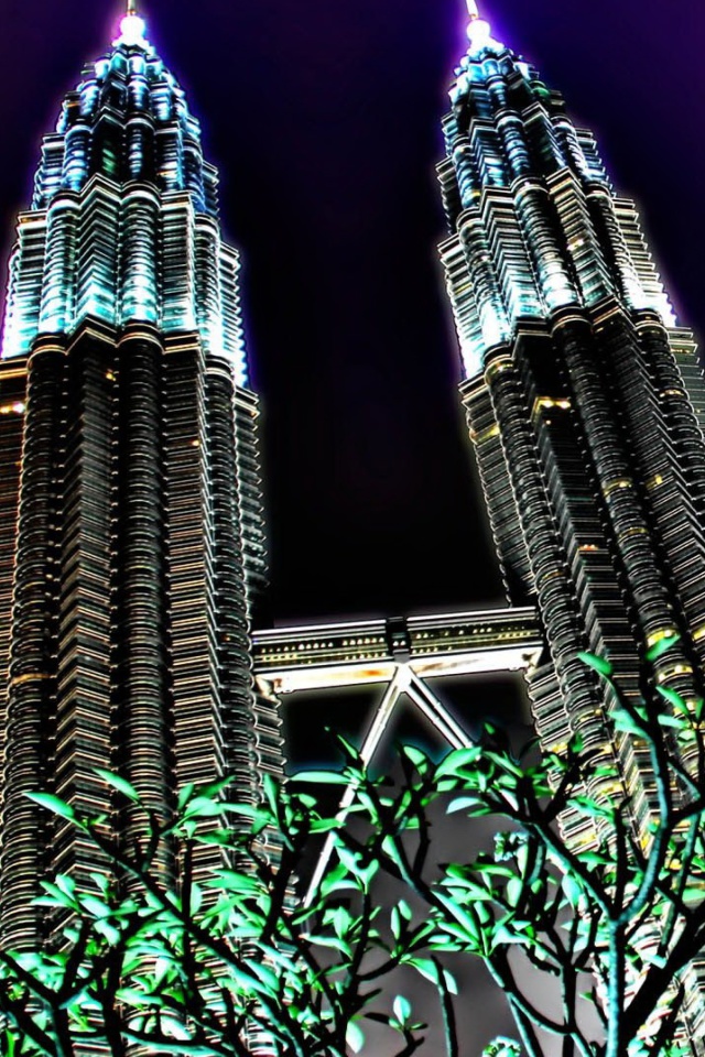 Screenshot №1 pro téma Malaysia, Petronas Towers Twins 640x960
