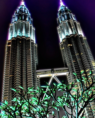 Kostenloses Malaysia, Petronas Towers Twins Wallpaper für Nokia 5800 XpressMusic