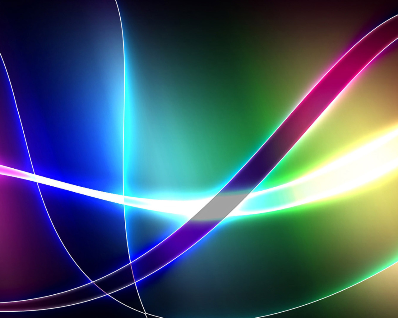 Обои Colored Rays 1280x1024