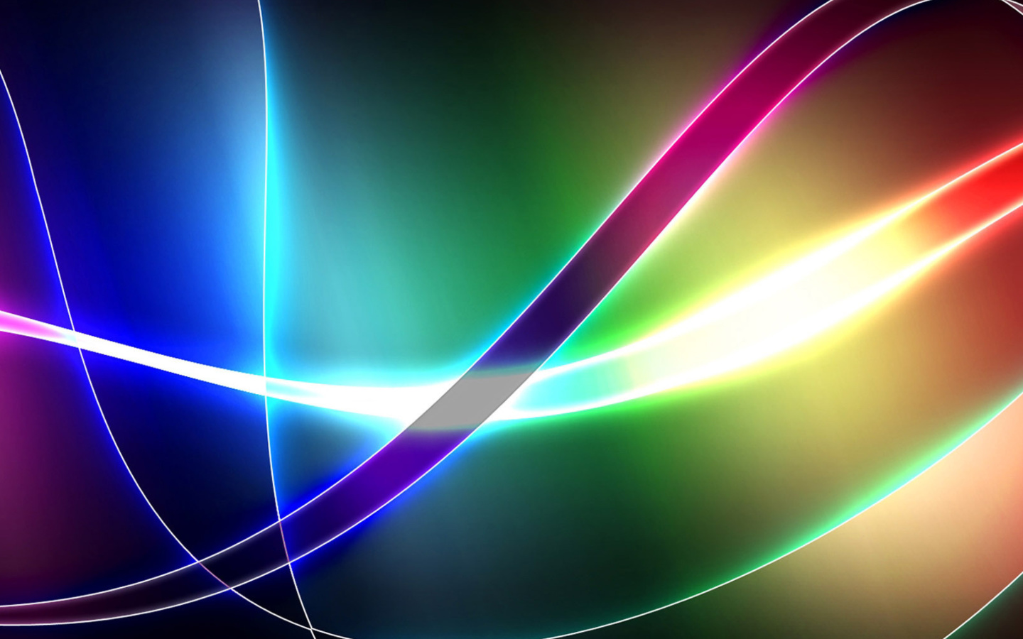 Обои Colored Rays 1440x900