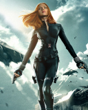 Screenshot №1 pro téma Captain America The Winter Soldier - Black Widow 128x160