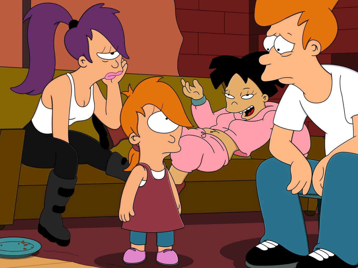 Fondo de pantalla Futurama Family 1400x1050