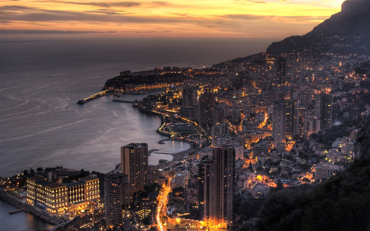 Screenshot №1 pro téma Monaco In Twilight 1280x800