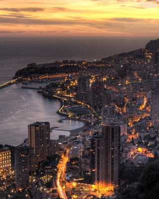 Monaco In Twilight - Obrázkek zdarma pro 480x800