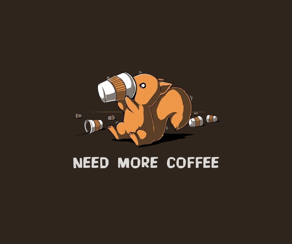 Das Need More Coffee Wallpaper 960x800