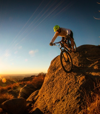 Mountain Bike Riding papel de parede para celular para Nokia Asha 300