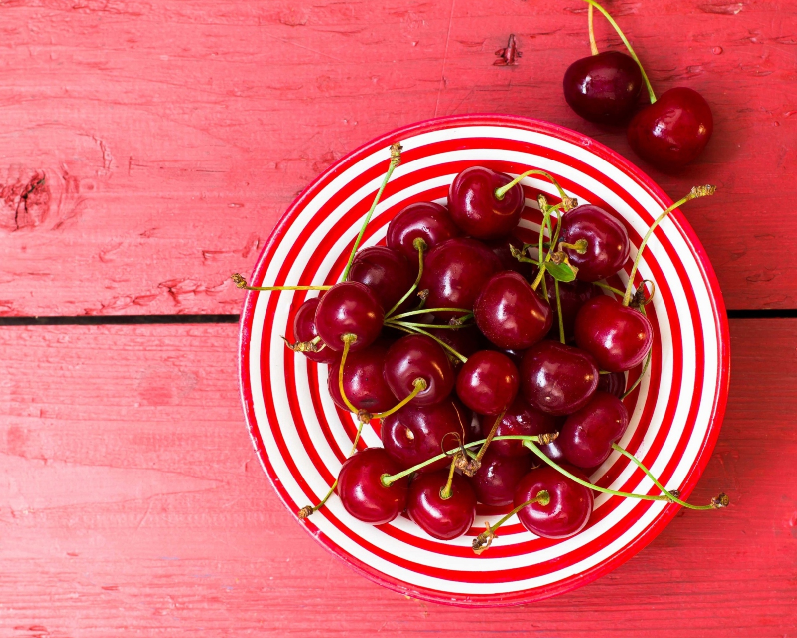 Cherry Plate wallpaper 1600x1280