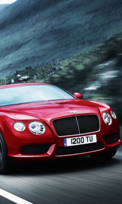 Red Bentley Continental screenshot #1 240x400
