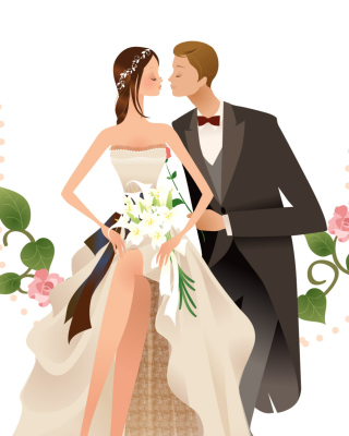 Wedding Kiss - Obrázkek zdarma pro 768x1280