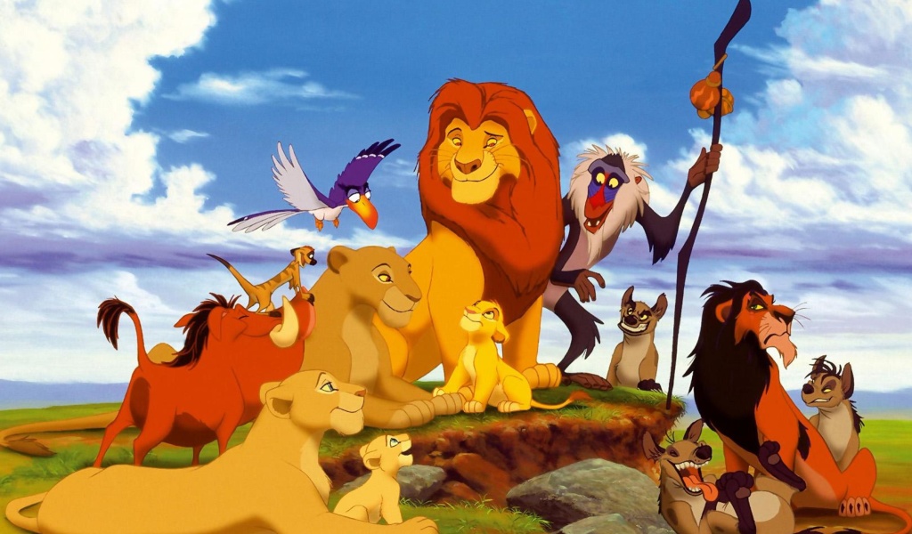 Обои The Lion King Disney Cartoon 1024x600