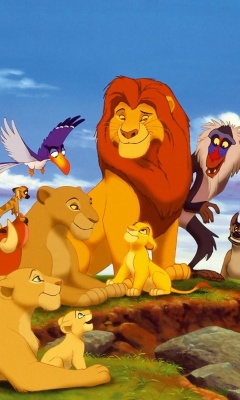 Das The Lion King Disney Cartoon Wallpaper 240x400