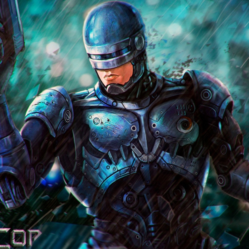 RoboCop Cyberpunk Film wallpaper 1024x1024