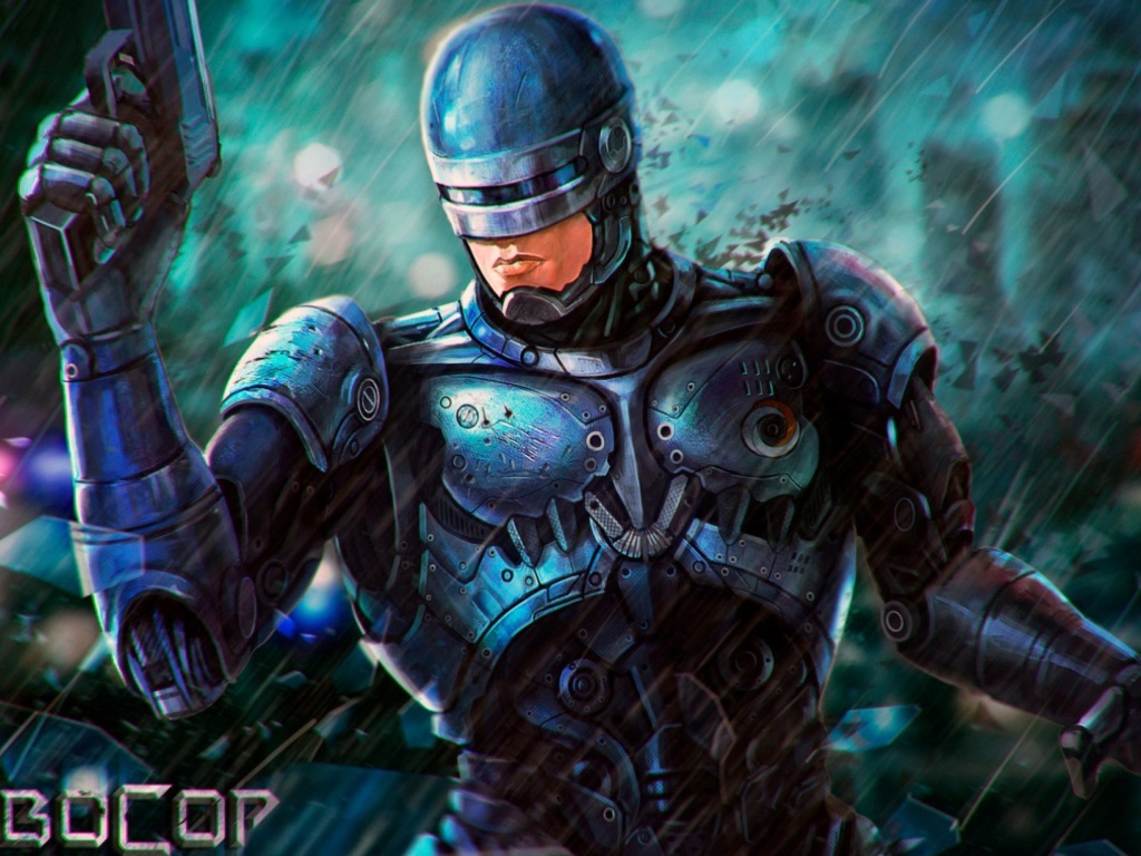 Sfondi RoboCop Cyberpunk Film 1024x768