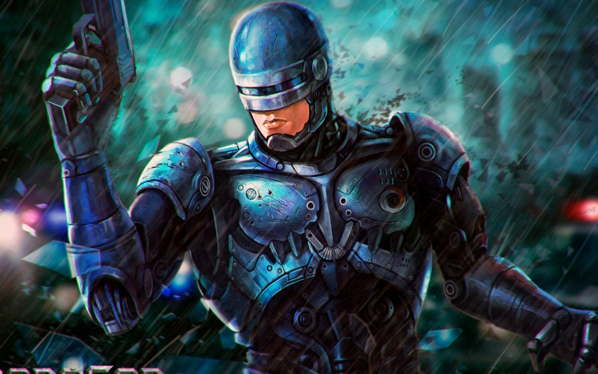 Das RoboCop Cyberpunk Film Wallpaper 1920x1200