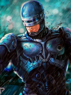 Обои RoboCop Cyberpunk Film 240x320