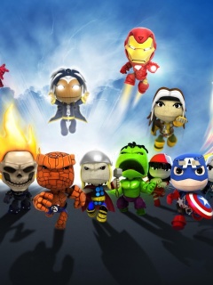 Fondo de pantalla Planet Marvel Superheroes Kids 240x320