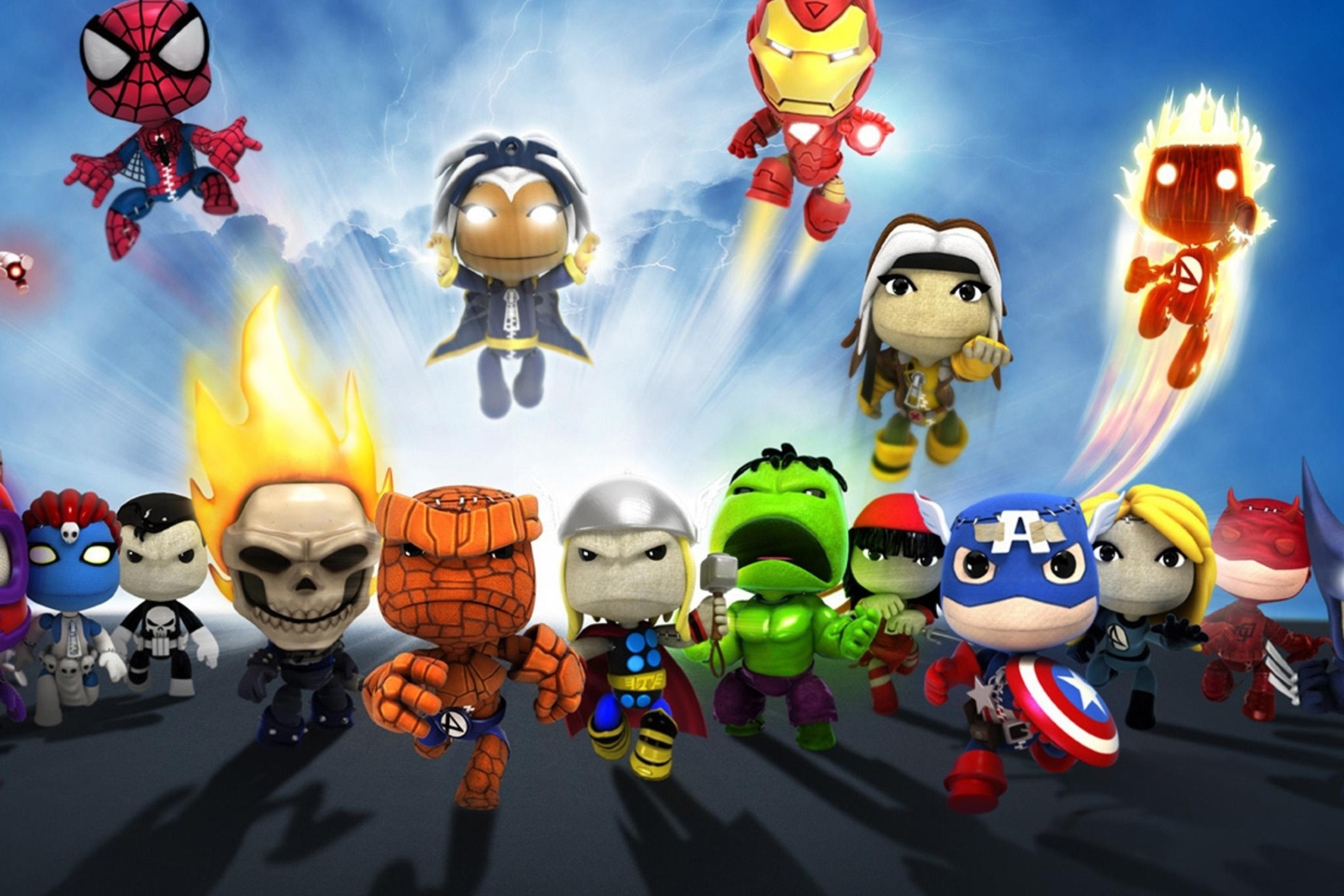 Das Planet Marvel Superheroes Kids Wallpaper 2880x1920