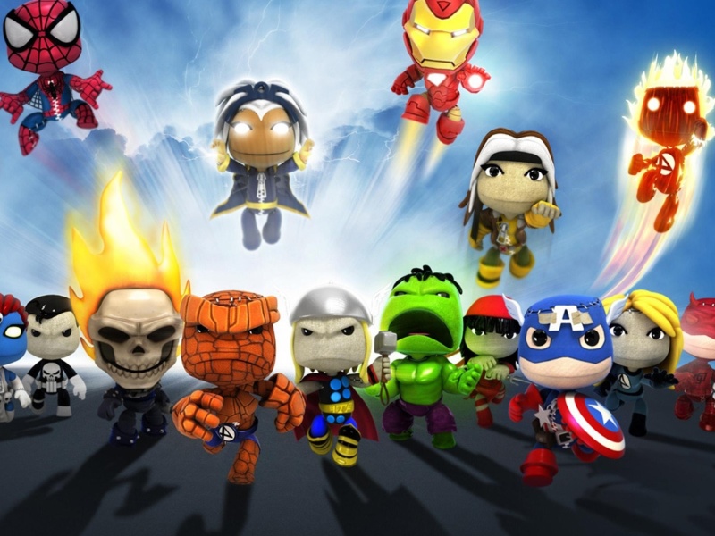 Обои Planet Marvel Superheroes Kids 800x600