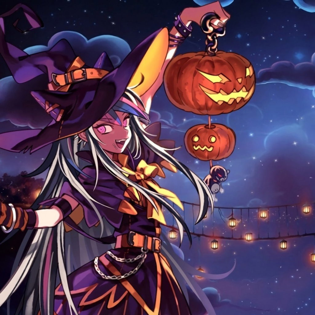Fondo de pantalla Halloween Anime 1024x1024