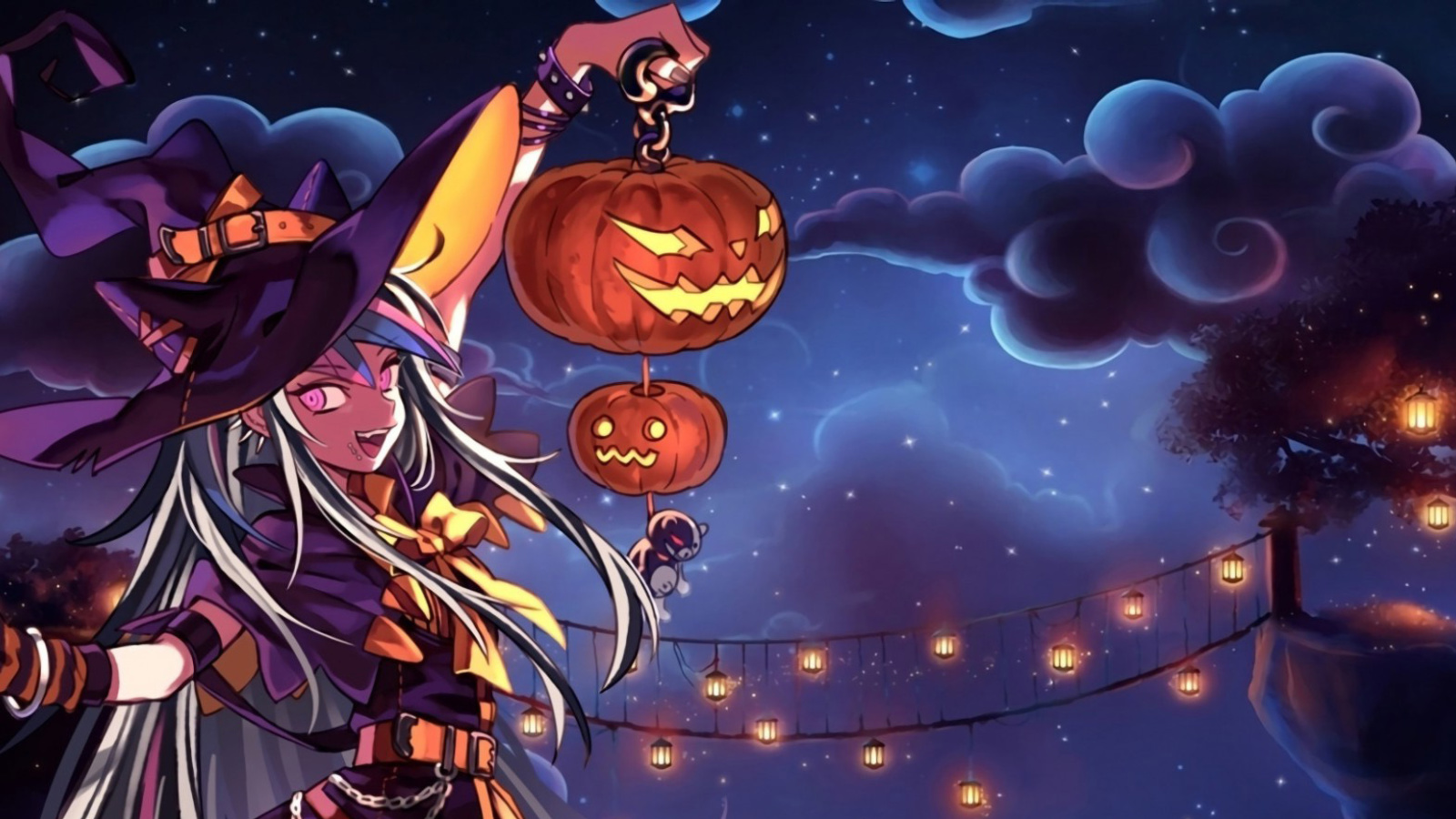 Fondo de pantalla Halloween Anime 1600x900