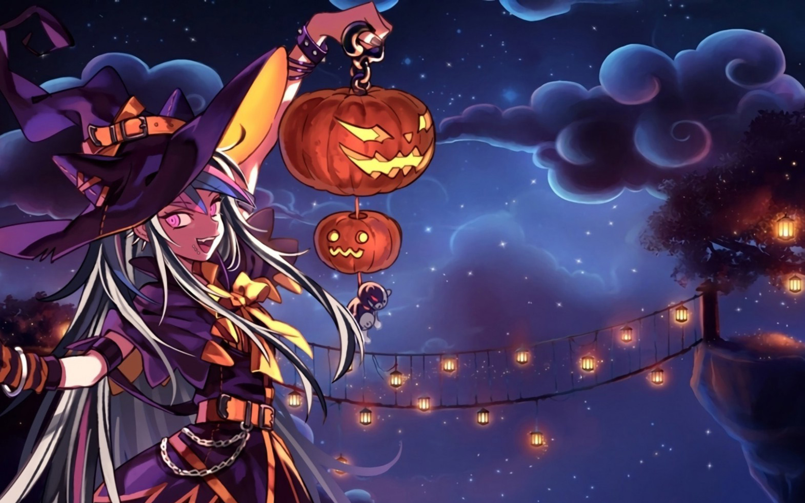Das Halloween Anime Wallpaper 2560x1600