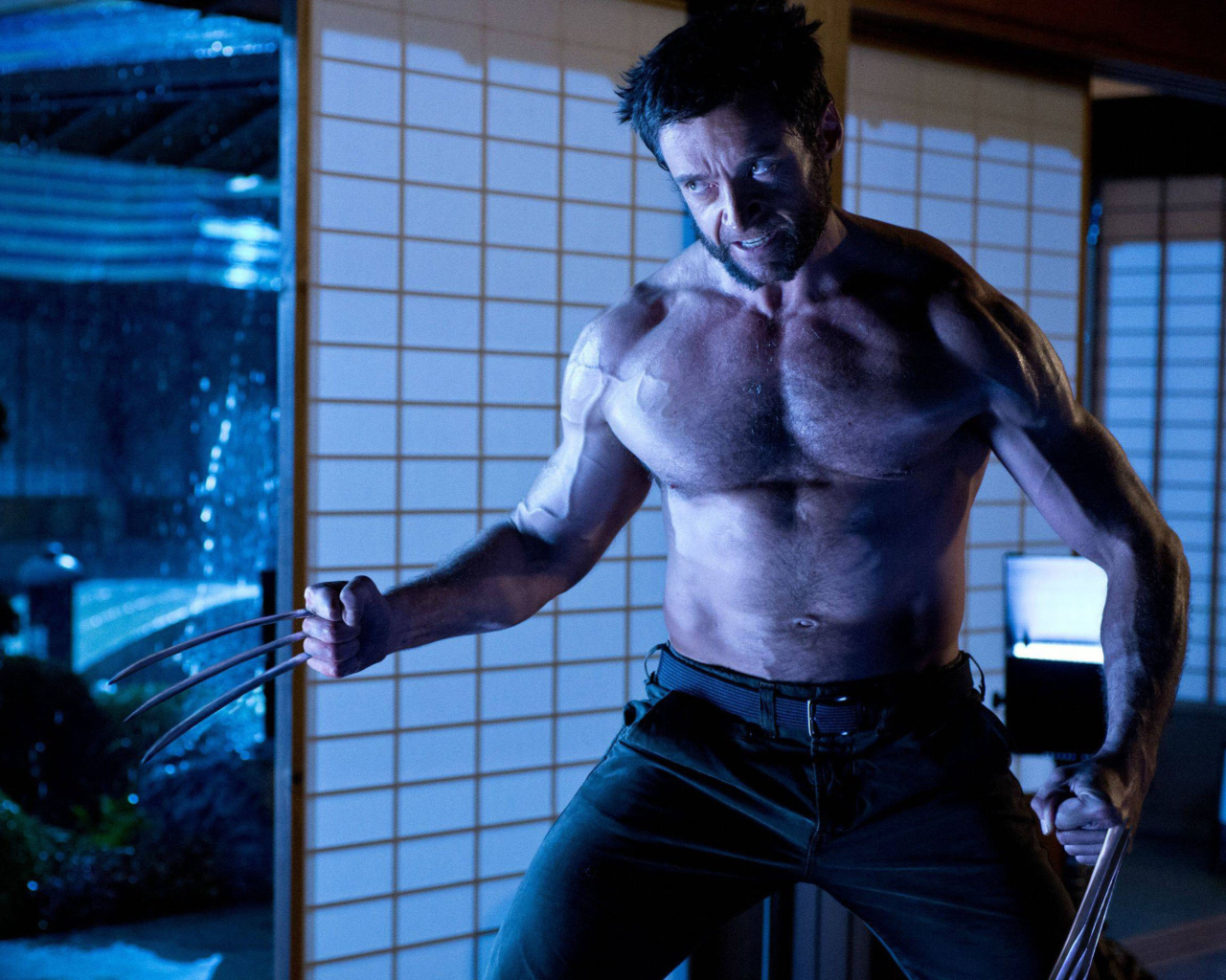 Обои Hugh Jackman In The Wolverine 1280x1024