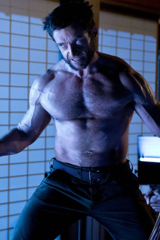 Das Hugh Jackman In The Wolverine Wallpaper 320x480