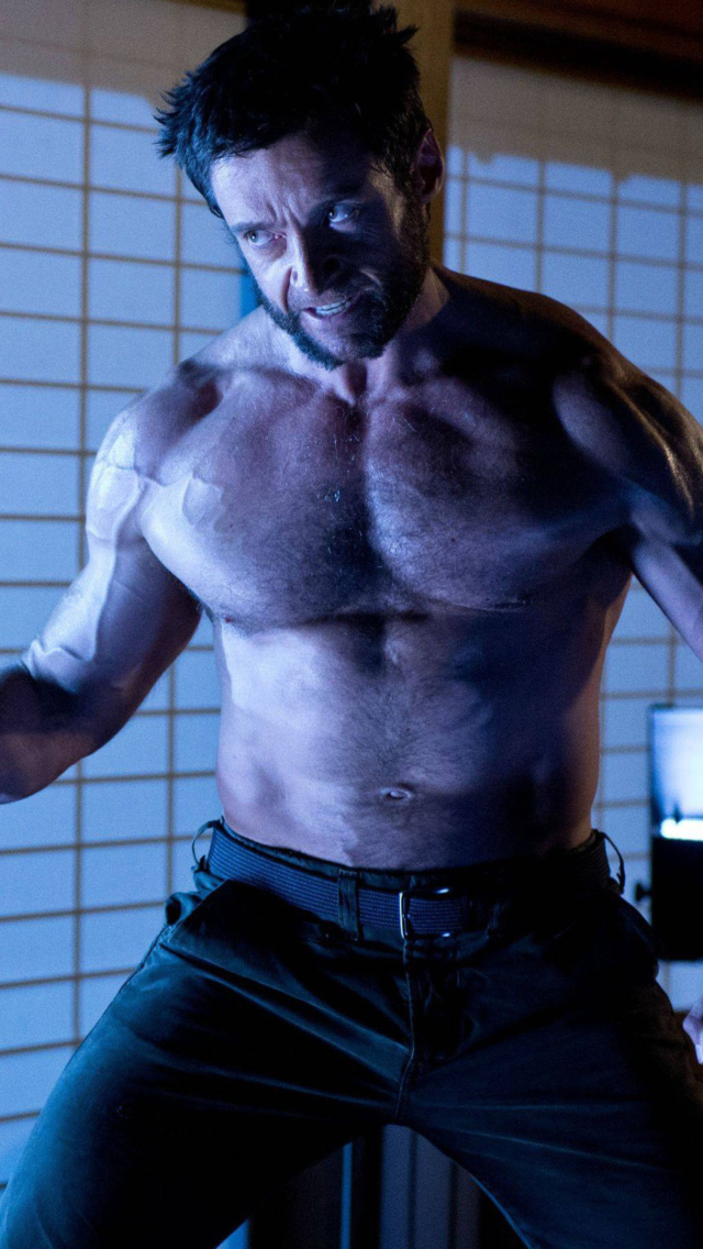 Обои Hugh Jackman In The Wolverine 640x1136