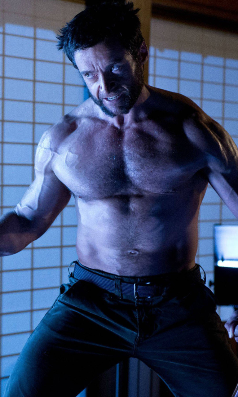 Das Hugh Jackman In The Wolverine Wallpaper 768x1280