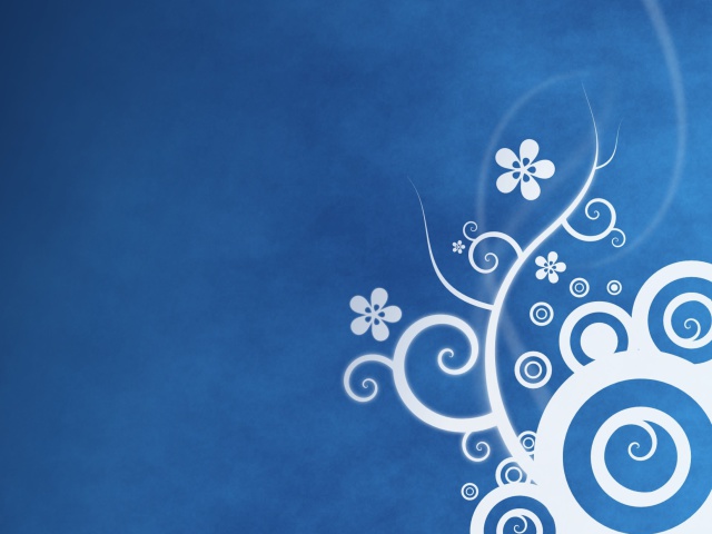 Das Blue Patterns Wallpaper 640x480