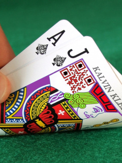 Das Blackjack Casino Game Wallpaper 240x320