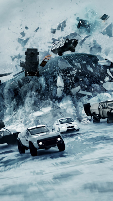 Das The Fate of the Furious 2017 Film Wallpaper 360x640