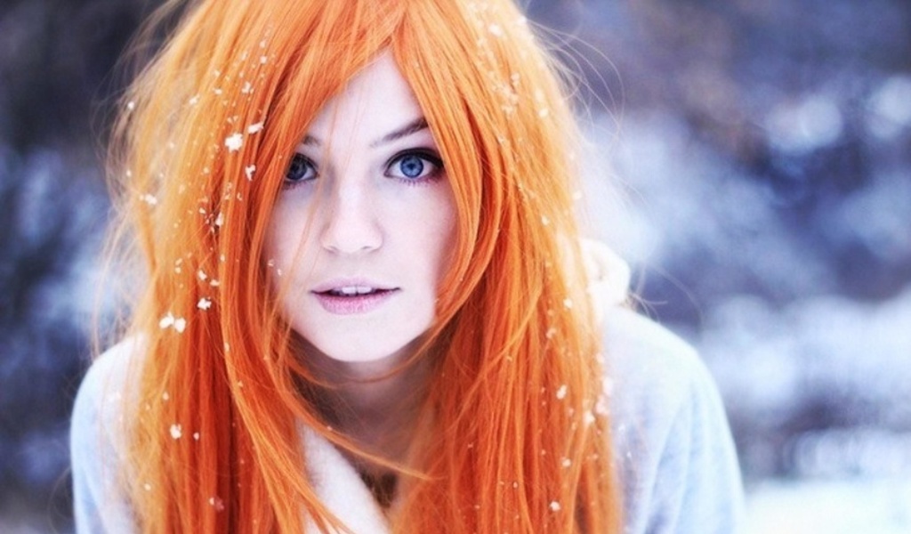 Das Redhead Girl HD Wallpaper 1024x600