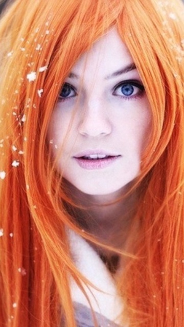 Das Redhead Girl HD Wallpaper 360x640