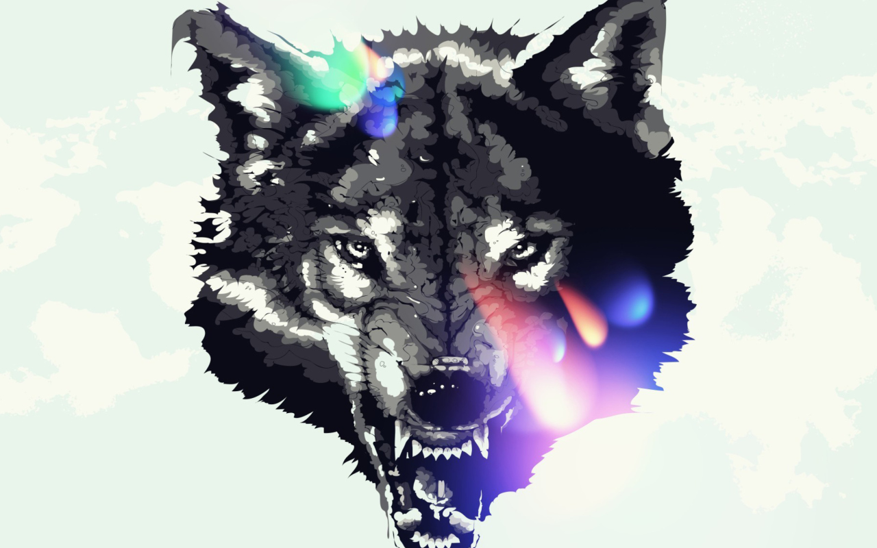 Fondo de pantalla Wolf Art 1280x800