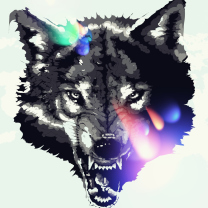Wolf Art wallpaper 208x208