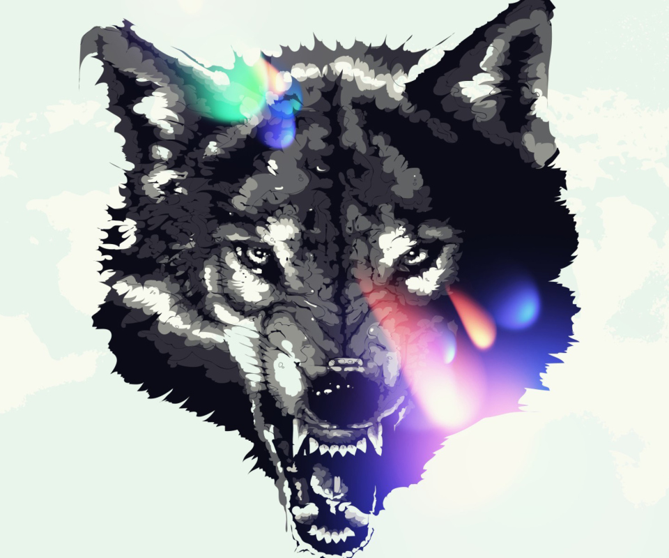 Sfondi Wolf Art 960x800